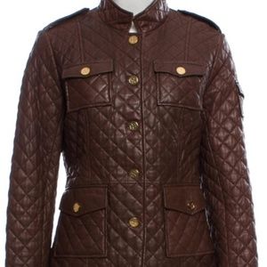 Tory Burch Quilted Leather Jacket